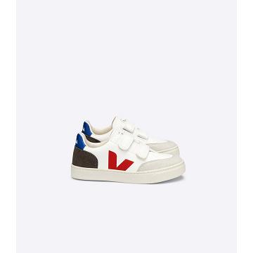 Veja V-12 CHROMEFREE Kids' Shoes White/Black | CA 750JPQ